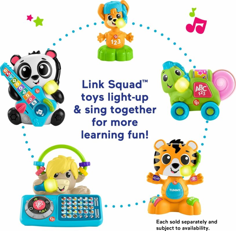 Fisher Price Link Squad Jam & Count Panda Baby Learning Toy