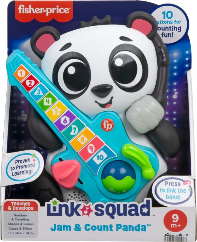 Fisher Price Link Squad Jam & Count Panda Baby Learning Toy