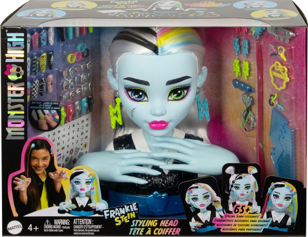 Monster High Frankie Stein Doll Head for Hairstyling