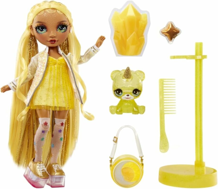 RAINBOW HIGH Fashion Doll with Slime & Pet Sunny Yellow