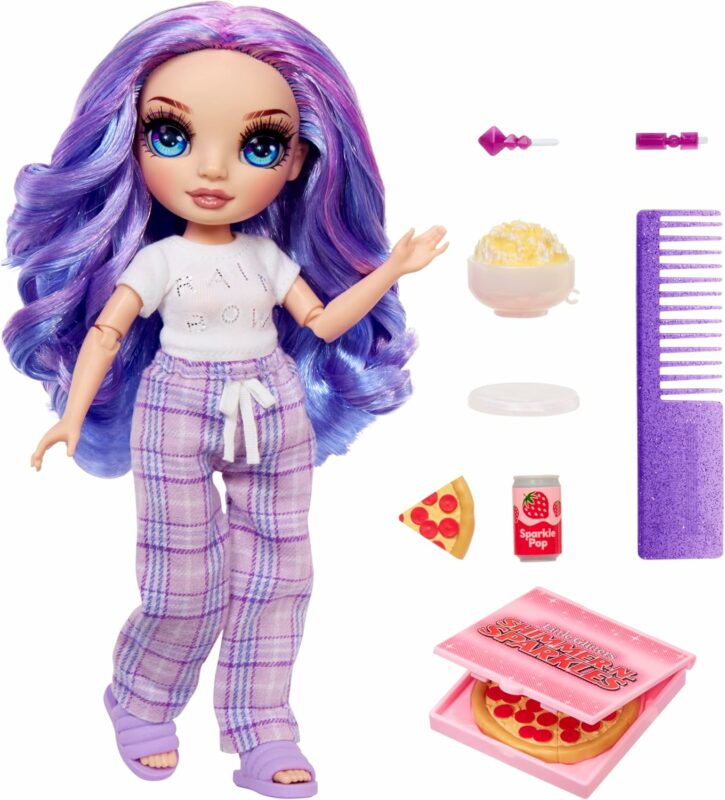 Rainbow High Jr High PJ Party Violet Purple Fashion Doll