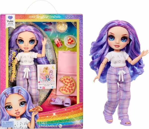 Rainbow High Jr High PJ Party Violet Purple Fashion Doll