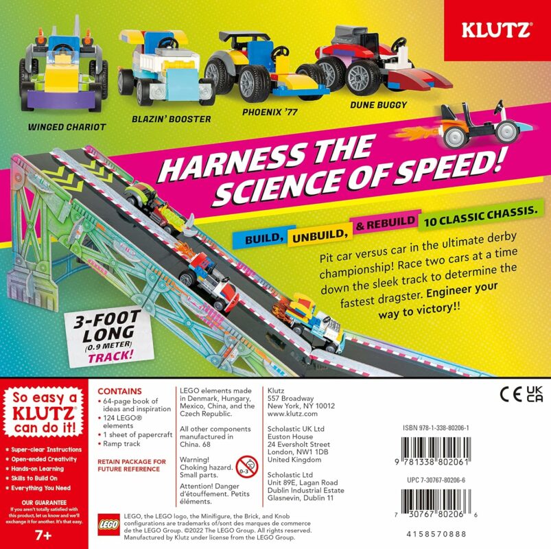 KLUTZ Lego Race Cars STEM Activity Kit