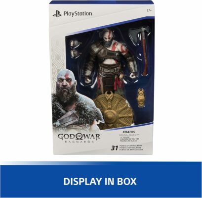 PlayStation God of War Ragnarök, 6” Kratos Action Figure