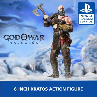 PlayStation God of War Ragnarök, 6” Kratos Action Figure