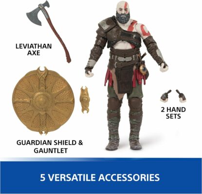 PlayStation God of War Ragnarök, 6” Kratos Action Figure