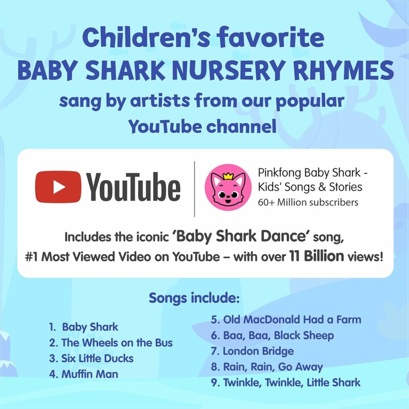 Baby Shark Nursery Rhymes 10 Button Sound Book