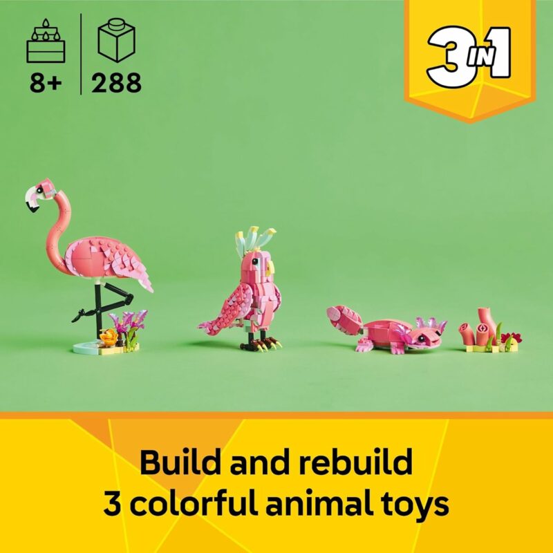 LEGO Creator 3 in 1 Wild Animals Pink Flamingo 31170