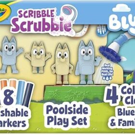 Crayola Scribble Scrubbies Bluey Poolside Playset