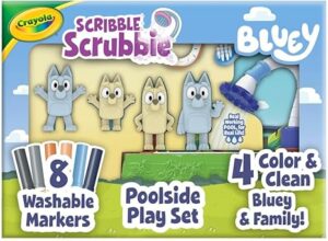 Crayola Scribble Scrubbies Bluey Poolside Playset