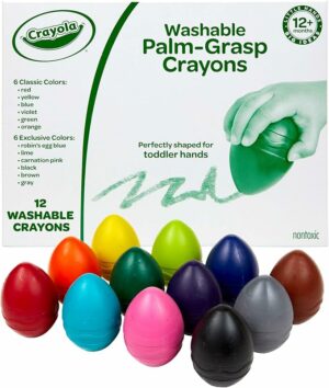Crayola Large Egg Washable Crayons for Toddlers