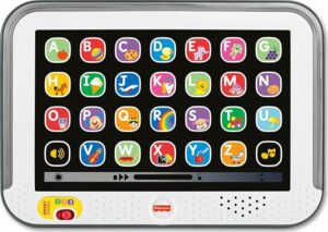 Fisher-Price Toddler Learning Toy Tablet Pretend Computer with Music & Lights