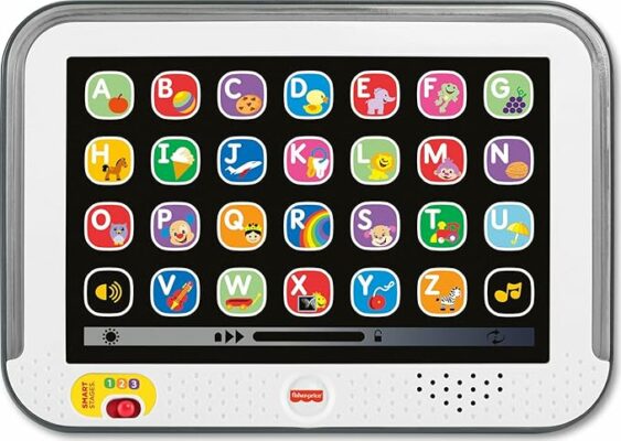 Fisher-Price Toddler Learning Toy Tablet Pretend Computer with Music & Lights