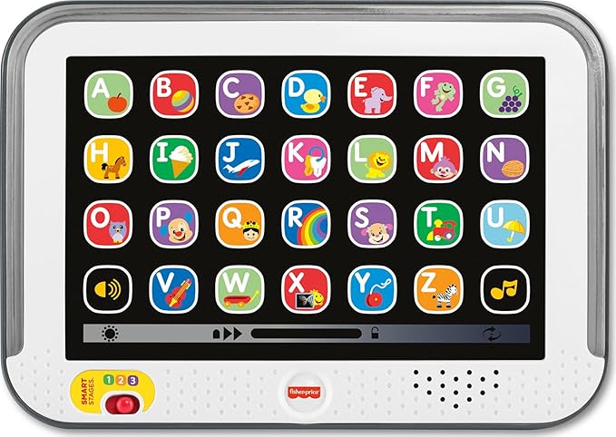 Fisher-Price Toddler Learning Toy Tablet Pretend Computer with Music & Lights