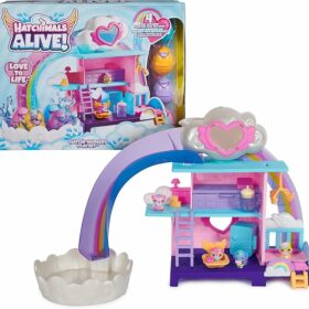 Hatchimals Alive Playset Toy with 4 Mini Figures in Self-Hatching Eggs