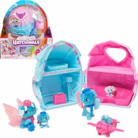 Hatchimals Family Pack Home Playset with 3 Characters and 3 Babies