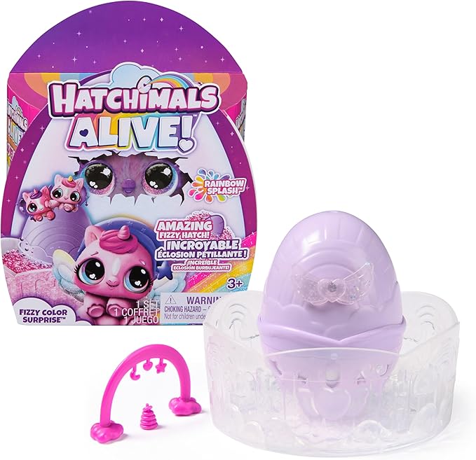 Hatchimals Alive Rainbow Splash Fizzy Color Surprise Toy