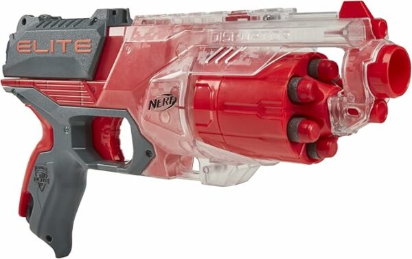 NERF Elite Disrupter Blaster 6 Dart Rotating Drum Slam Fire