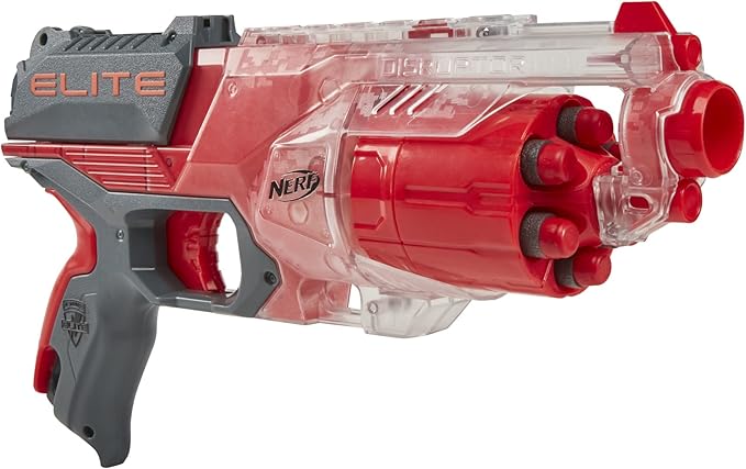 NERF Elite Disrupter Blaster 6 Dart Rotating Drum Slam Fire
