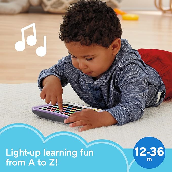 Fisher-Price Toddler Learning Toy Tablet Pretend Computer with Music & Lights Fisher-Price Toddler Learning Toy Tablet Pretend Computer with Music & Lights