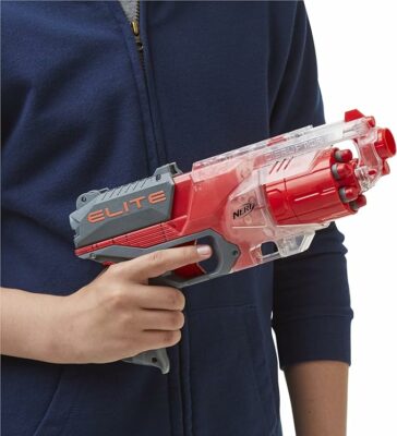 NERF Elite Disrupter Blaster 6 Dart Rotating Drum Slam Fire