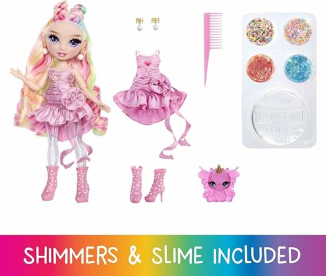 Rainbow Fashion Doll with Slime Kit