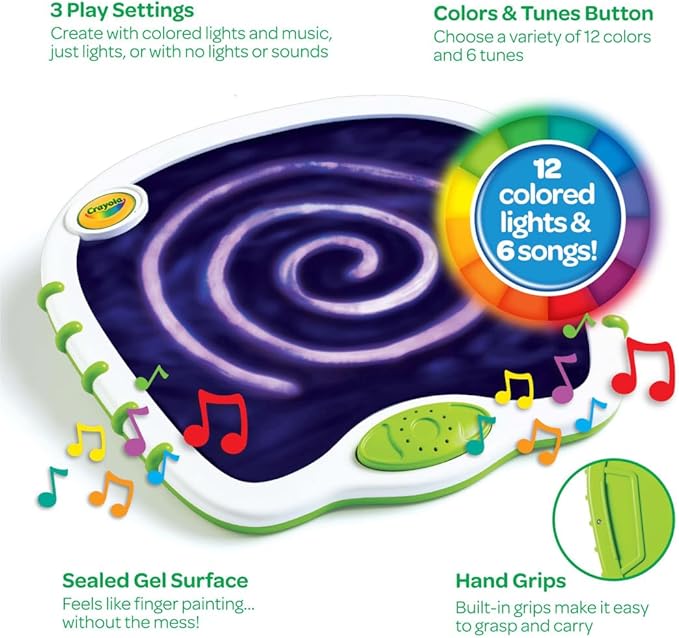 Crayola Toddler Touch Musical Sensory Light Up Drawing Pad Crayola Toddler Touch Musical Sensory Light Up Drawing Pad
