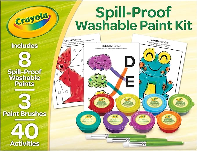 Crayola Spill Proof Paint Set Kit Crayola Spill Proof Paint Set Kit