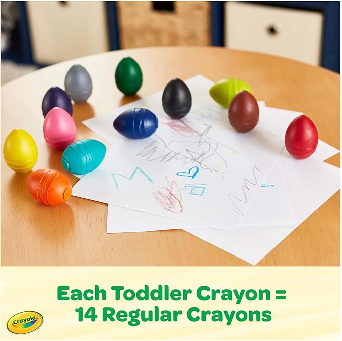 Crayola Large Egg Washable Crayons for Toddlers Crayola Large Egg Washable Crayons for Toddlers