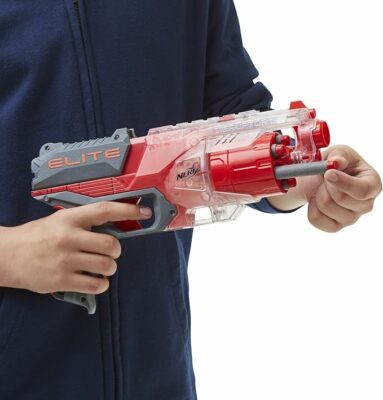 NERF Elite Disrupter Blaster 6 Dart Rotating Drum Slam Fire