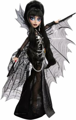 Monster High Doll Elvira Mistress of The Dark Collectible in Black Faux