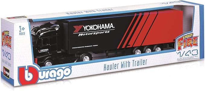Bburago Street FIRE HAULERS with Trailer Die Cast Truck