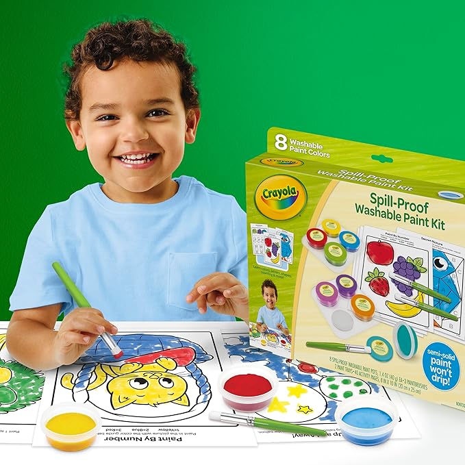 Crayola Spill Proof Paint Set Kit Crayola Spill Proof Paint Set Kit