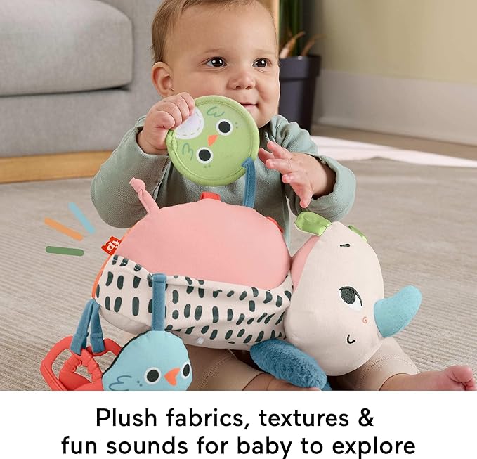 Fisher-Price Newborn Toy Planet Friends Tummy Time Roaming Rhino Plush Fisher-Price Newborn Toy Planet Friends Tummy Time Roaming Rhino Plush