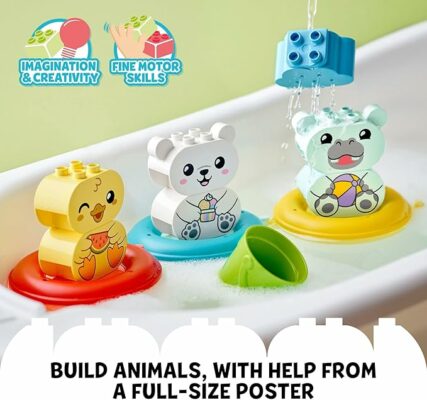 LEGO DUPLO Bath Time Fun Floating Animal Train Bathtub Water Toy