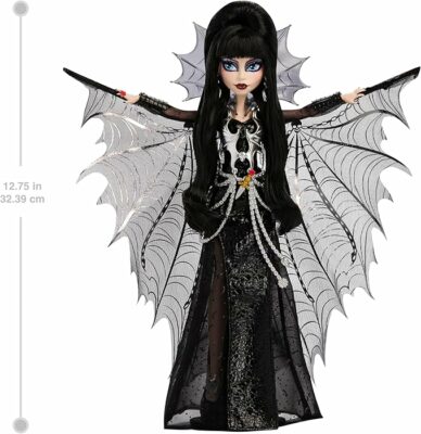 Monster High Doll Elvira Mistress of The Dark Collectible in Black Faux