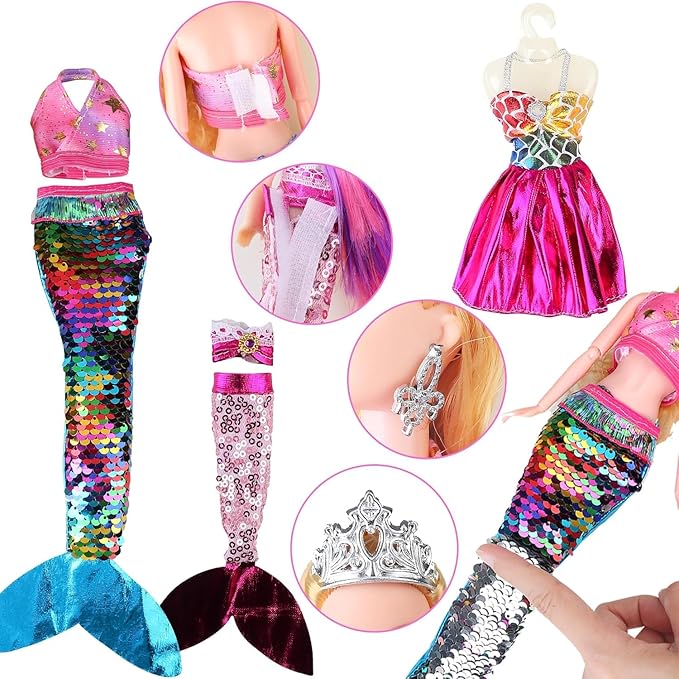 Baljinder Magical Mermaid Dolls with Little Mermaid Water Swimming Playset Baljinder Magical Mermaid Dolls with Little Mermaid Water Swimming Playset