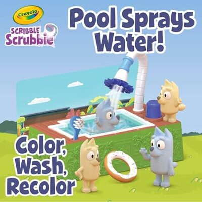 Crayola Scribble Scrubbies Bluey Poolside Playset