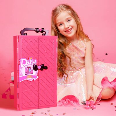 UCanaan Girl Doll and Closet Set with Doll Clothes and Accessories