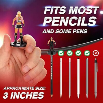 WWE Superstar Pencil Toppers Set of 12