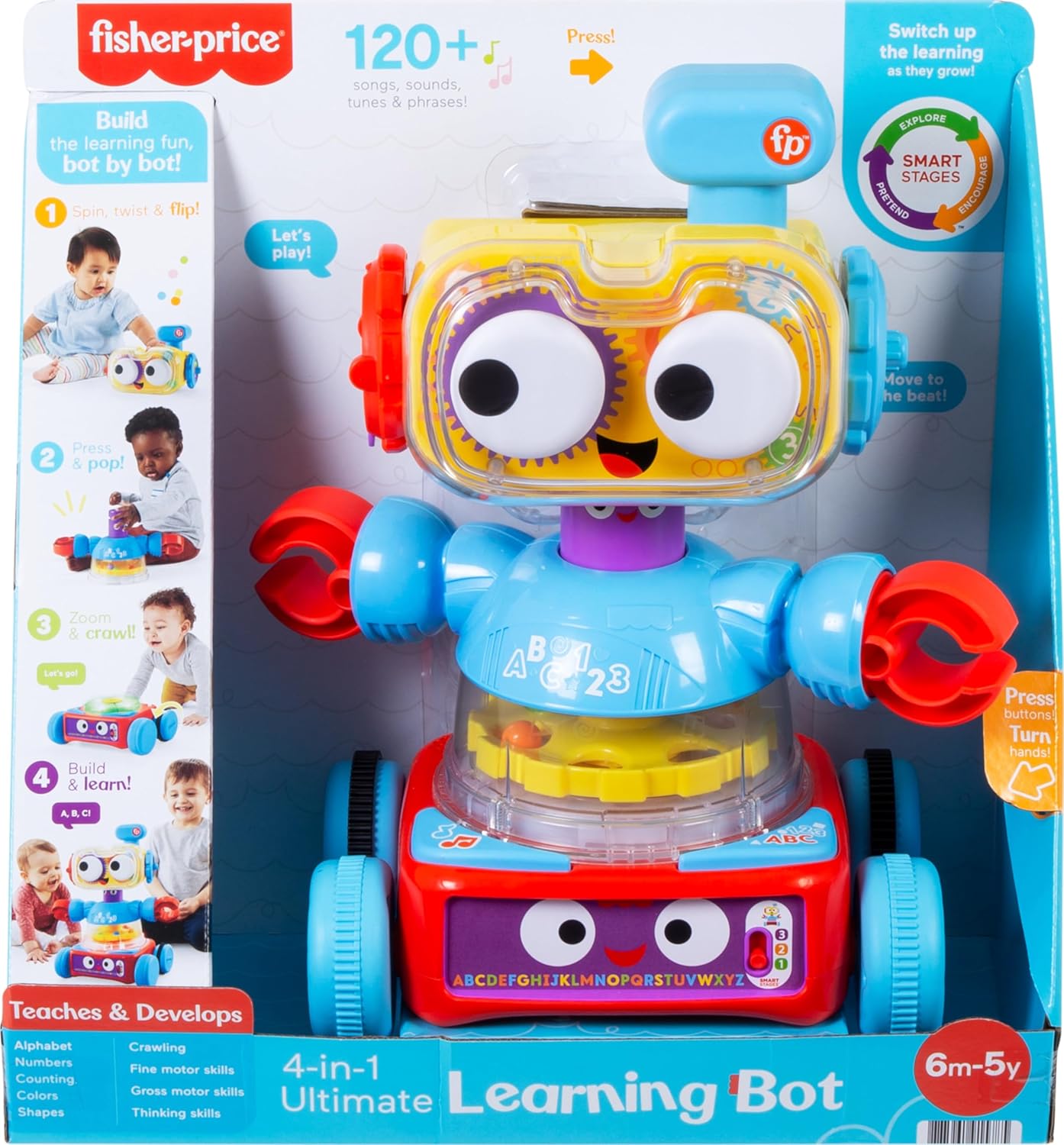 Fisher-Price Learning Bot with Music Lights & Smart Stages Content Fisher-Price Learning Bot with Music Lights & Smart Stages Content