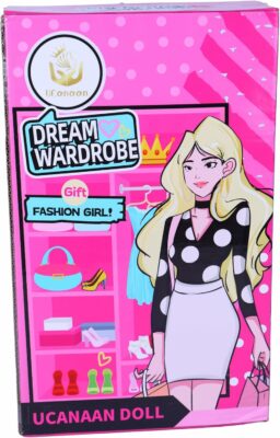 UCanaan Girl Doll and Closet Set with Doll Clothes and Accessories