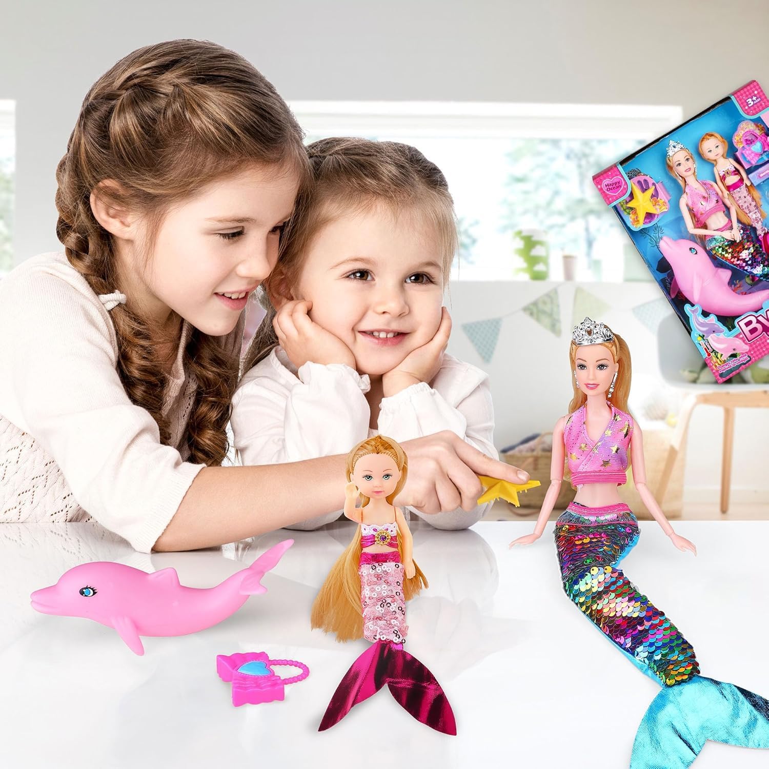 Baljinder Magical Mermaid Dolls with Little Mermaid Water Swimming Playset Baljinder Magical Mermaid Dolls with Little Mermaid Water Swimming Playset