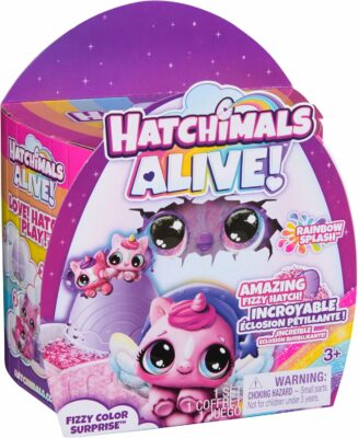 Hatchimals Alive Rainbow Splash Fizzy Color Surprise Toy
