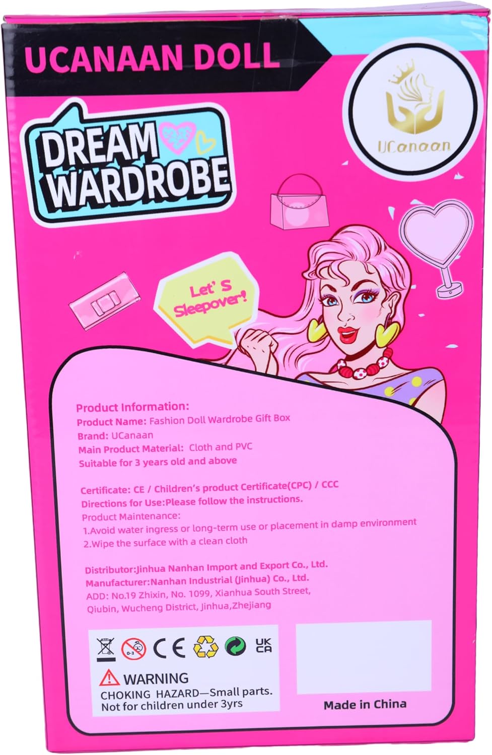 UCanaan Girl Doll and Closet Set with Doll Clothes and Accessories UCanaan Girl Doll and Closet Set with Doll Clothes and Accessories