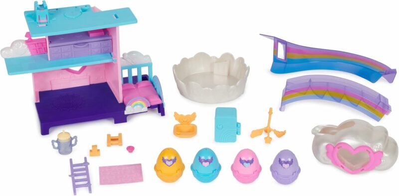 Hatchimals Alive Playset Toy with 4 Mini Figures in Self-Hatching Eggs
