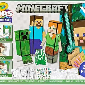 Crayola Minecraft POPs 3D Art Kit for Kids