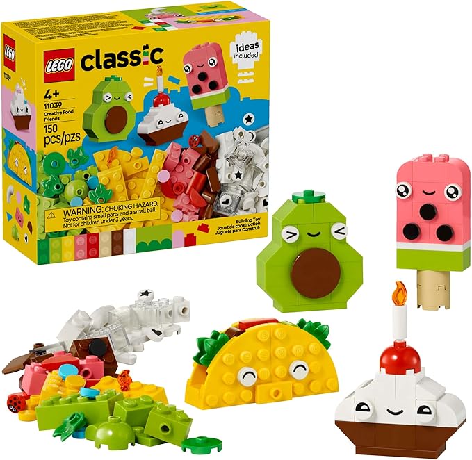 LEGO Classic Creative Food Friends Building Toy Set