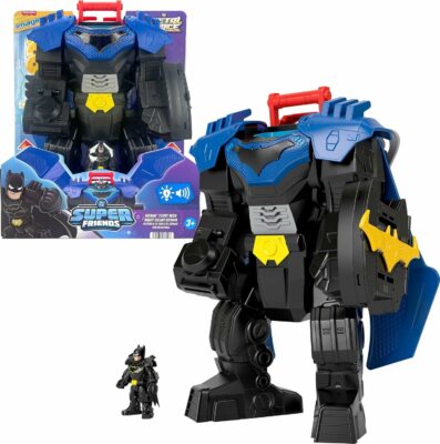 Fisher Price Imaginext DC Super Friends Batman Flight Mech with Lights Sounds Motion Action Figure