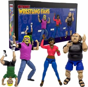 Ultimate Wrestling Crowd Fan Figures Four Pack